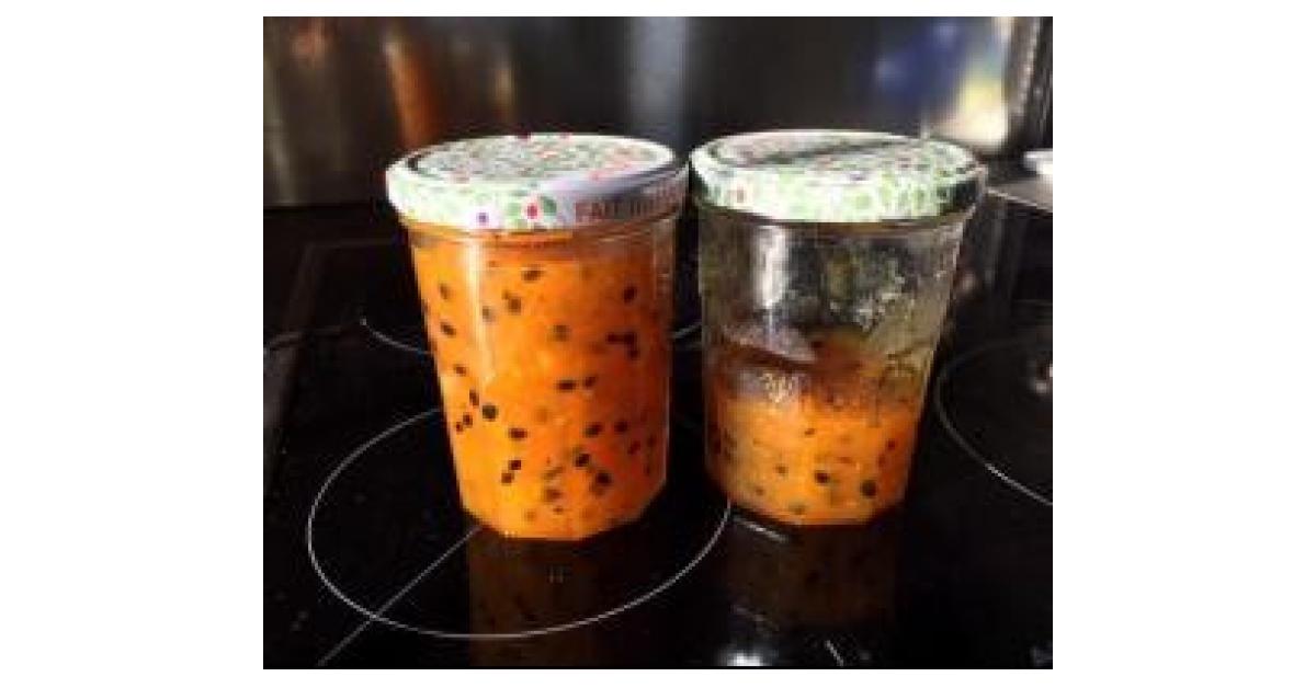 Confiture ananas fruits de la passion par fredt. Une recette de fan à