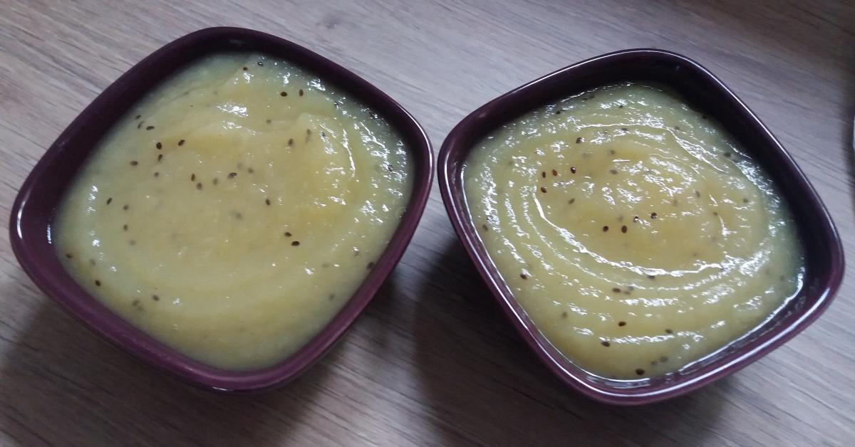 Compote pommes kiwis par bleuelili16. Une recette de fan à retrouver