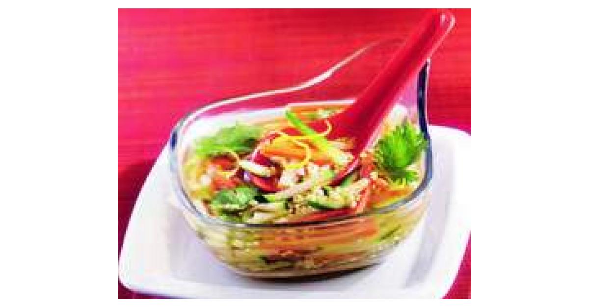 Consommé quinoa et julienne de légumes par DAMARCO. Une recette de fan