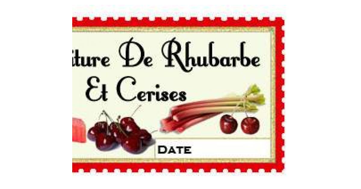 Confiture de Rhubarbe et cerises par BBaime. Une recette de fan à retrouver dans la catégorie
