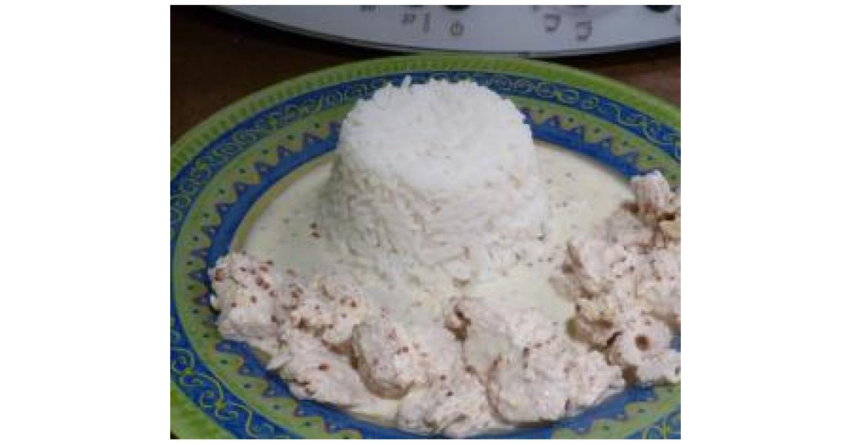 Escalopes de dinde sauce au chèvre et moutarde à l'ancienne (variante