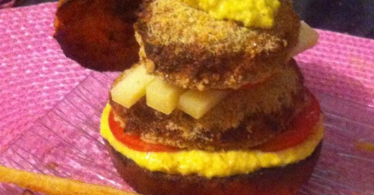 Fish Burger Facon Pain Perdu Et Sa Creme De Mais Par Minidodo Une