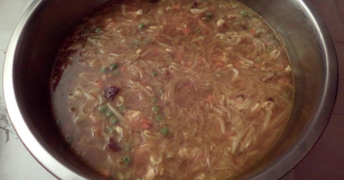Soupe asiatique au poulet par petit_piment. Une recette de fan à