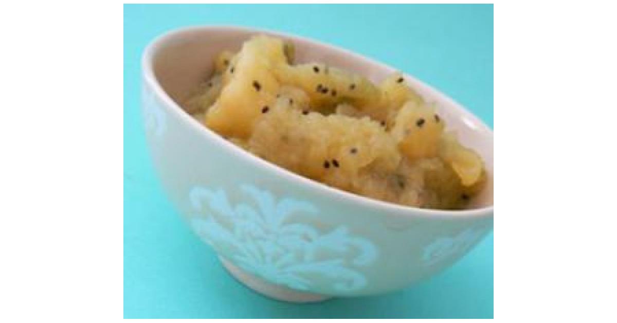 compote pomme&kiwi par ElisabethetCo. Une recette de fan à retrouver