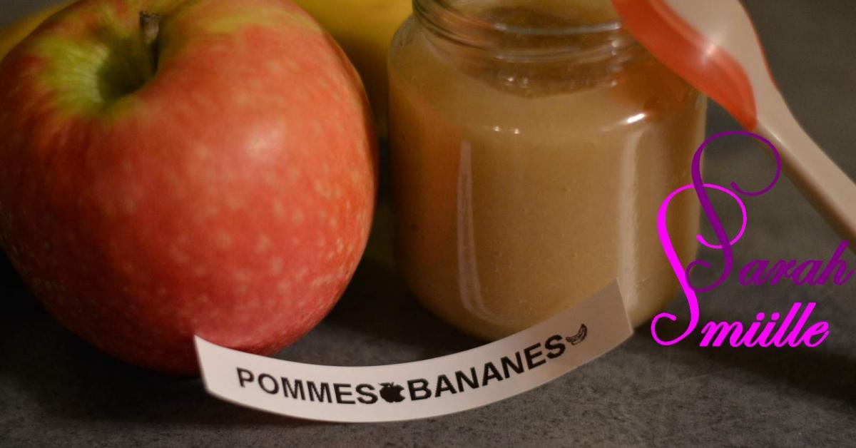 Compote Pommes/Bananes par SarahSmiile. Une recette de fan à retrouver
