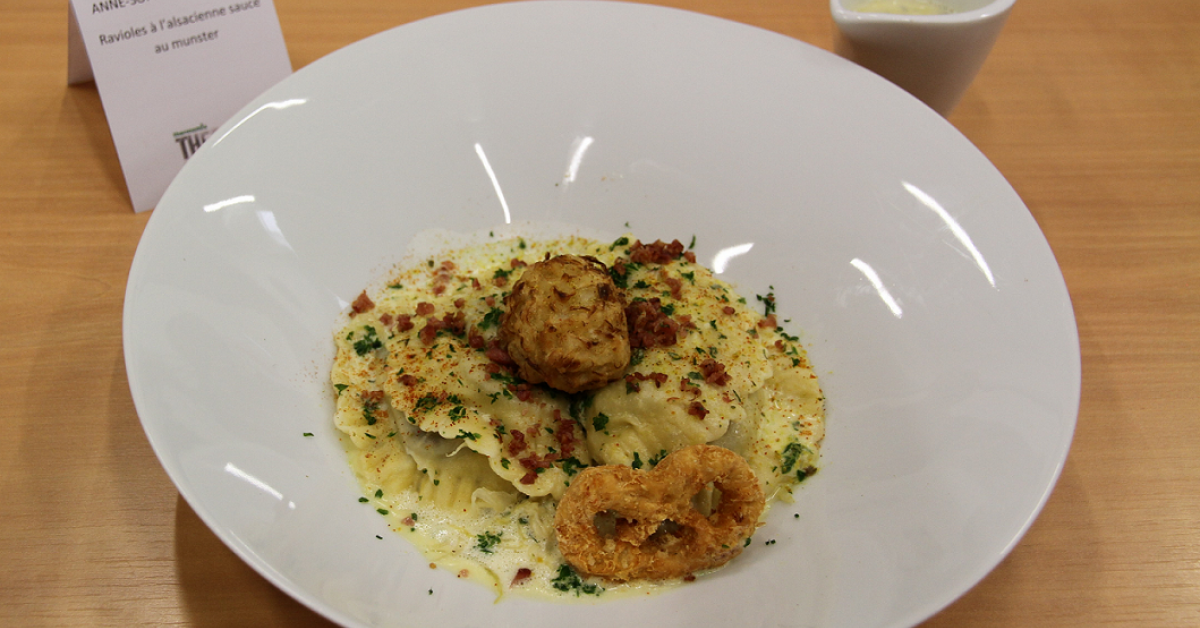 Ravioles à l'alsacienne, sauce au Munster Thermostars par Anne So