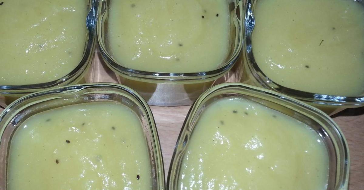 compote pomme, kiwi,poire,orange par tatamath. Une recette de fan à