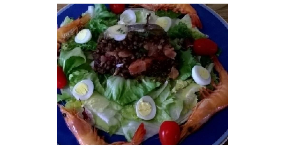 Terrine de Lentilles au Saumon Fumé par rozableue. Une recette de fan à