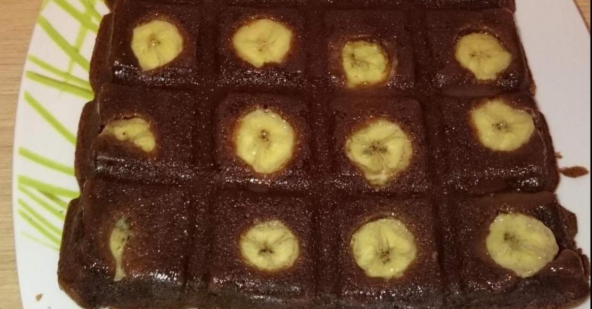 Brownie Fondant Chocolat Banane Par Pimcassis Une Recette De Fan A Retrouver Dans La Categorie Desserts Confiseries Sur Www Espace Recettes Fr De Thermomix Sup Sup