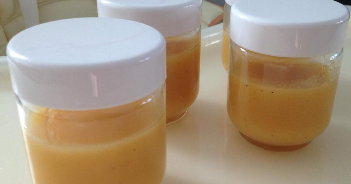 Compote pommes, banane, abricot par Mémelle95800. Une recette de fan à